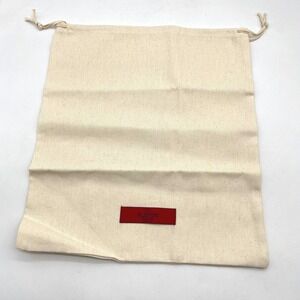 Valentino Garavani Cream Canvas Drawstring Dust Bag 13x12 Replacement Pouch